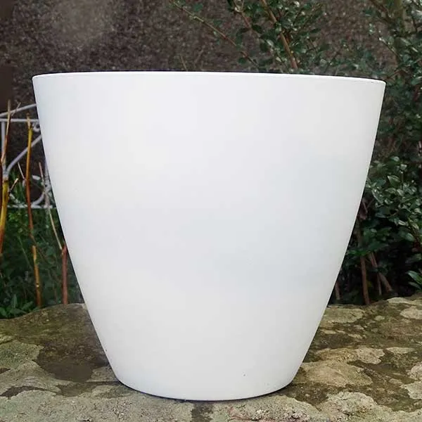 20cm Savannah Planter White Matt Plant Pot