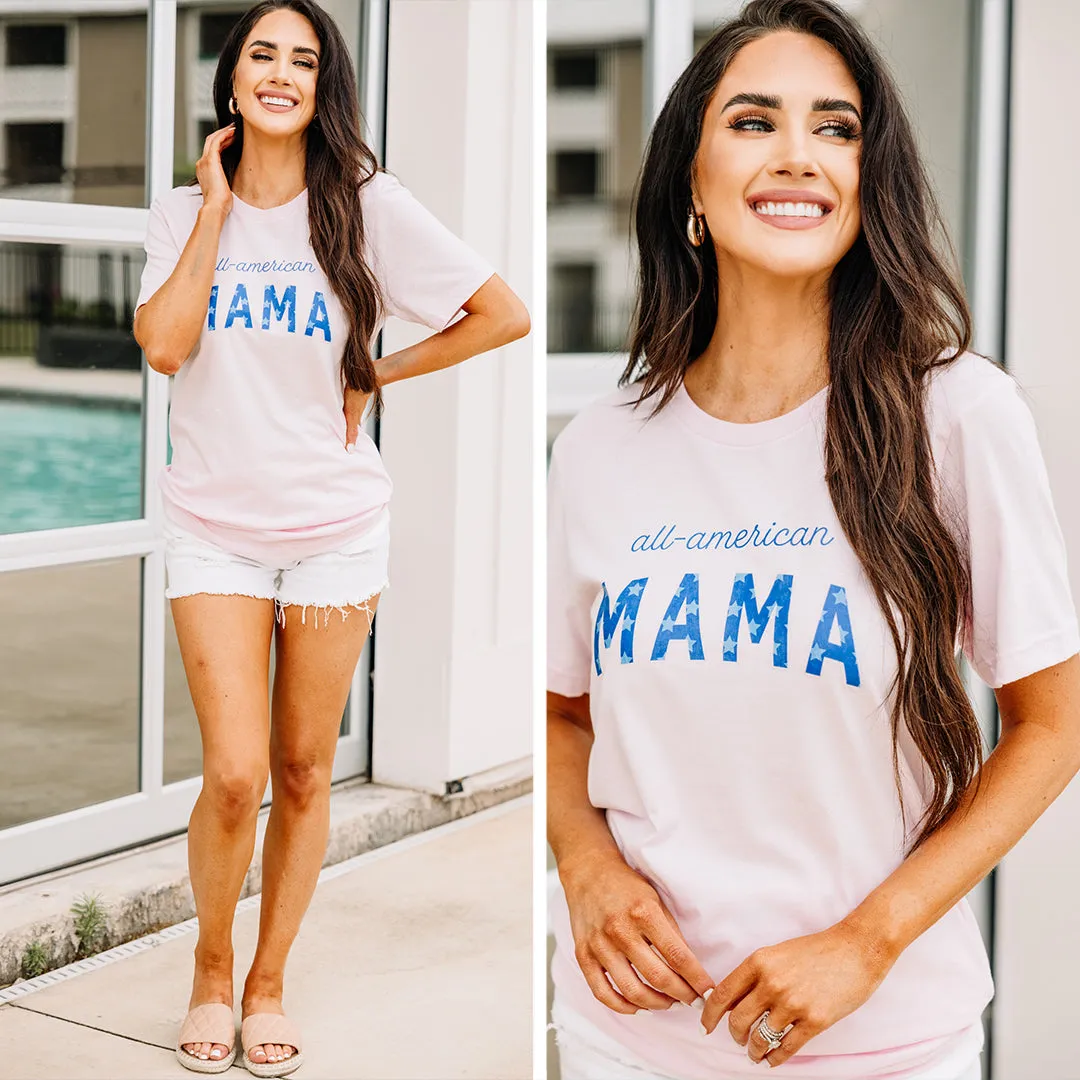 American Mama Baby Pink Graphic Tee