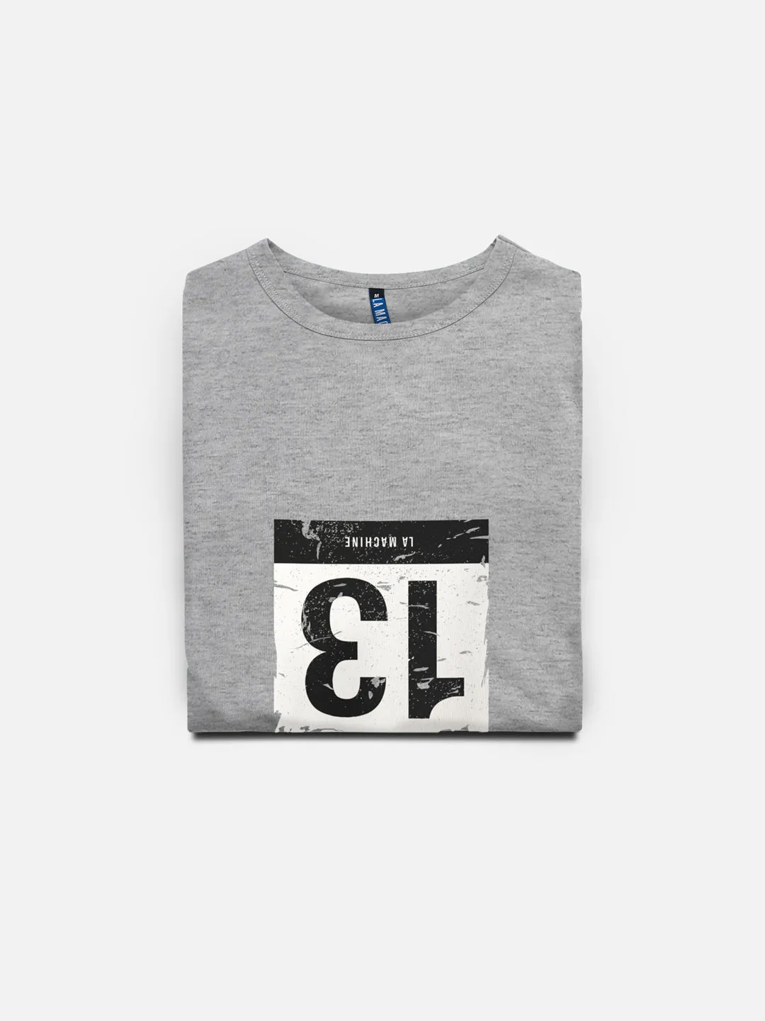 Bib Number 13 - T-shirt - Grey Melange