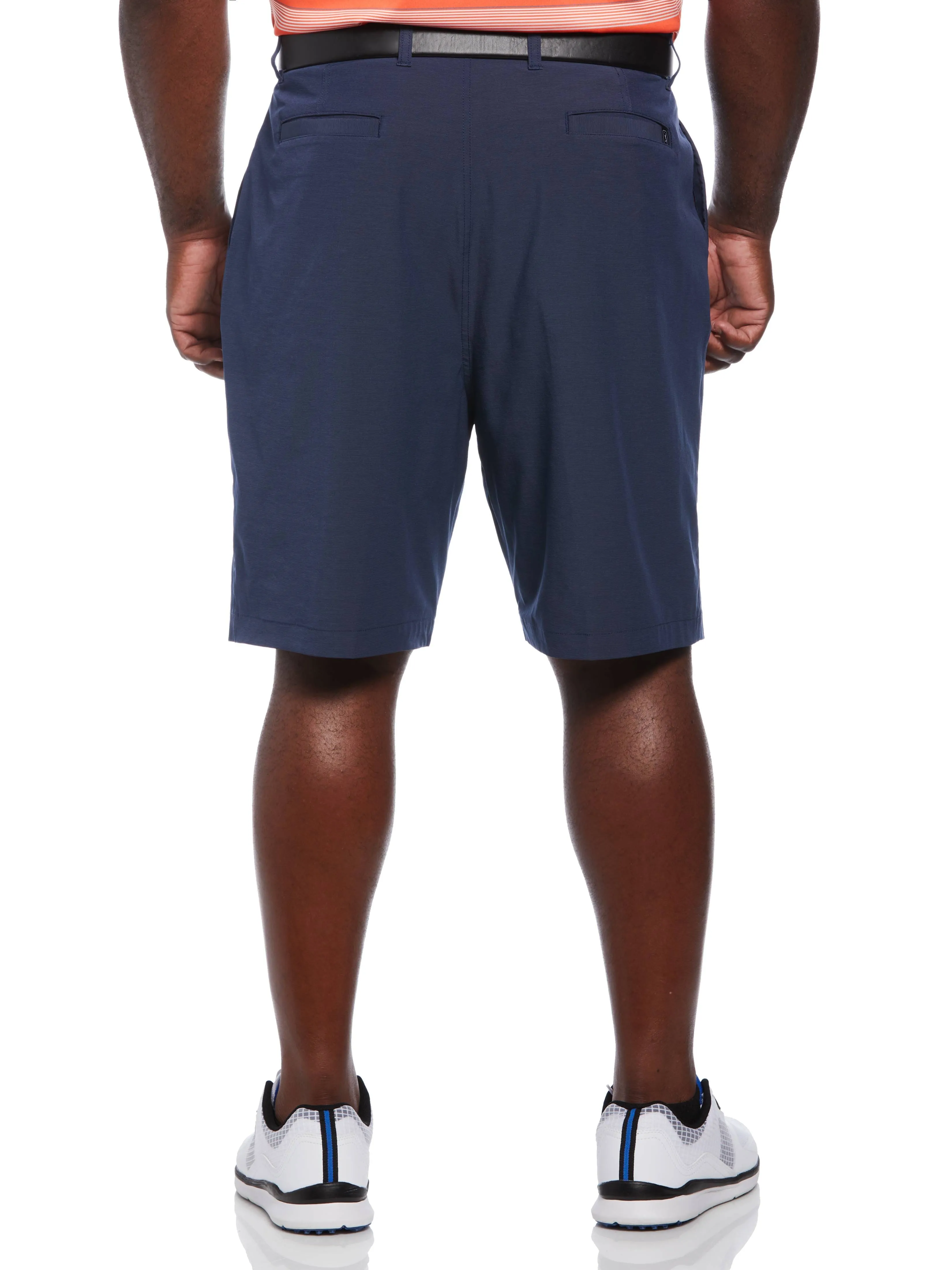 Big & Tall Flat Front Horizontal Textured Golf Short