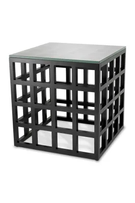 Black Framework Side Table | Eichholtz Cubico