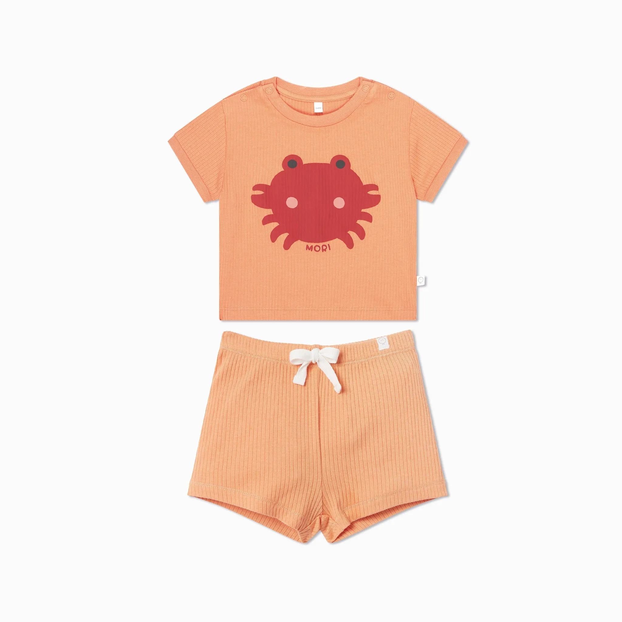 Crab Ribbed Tee & Short Outfit