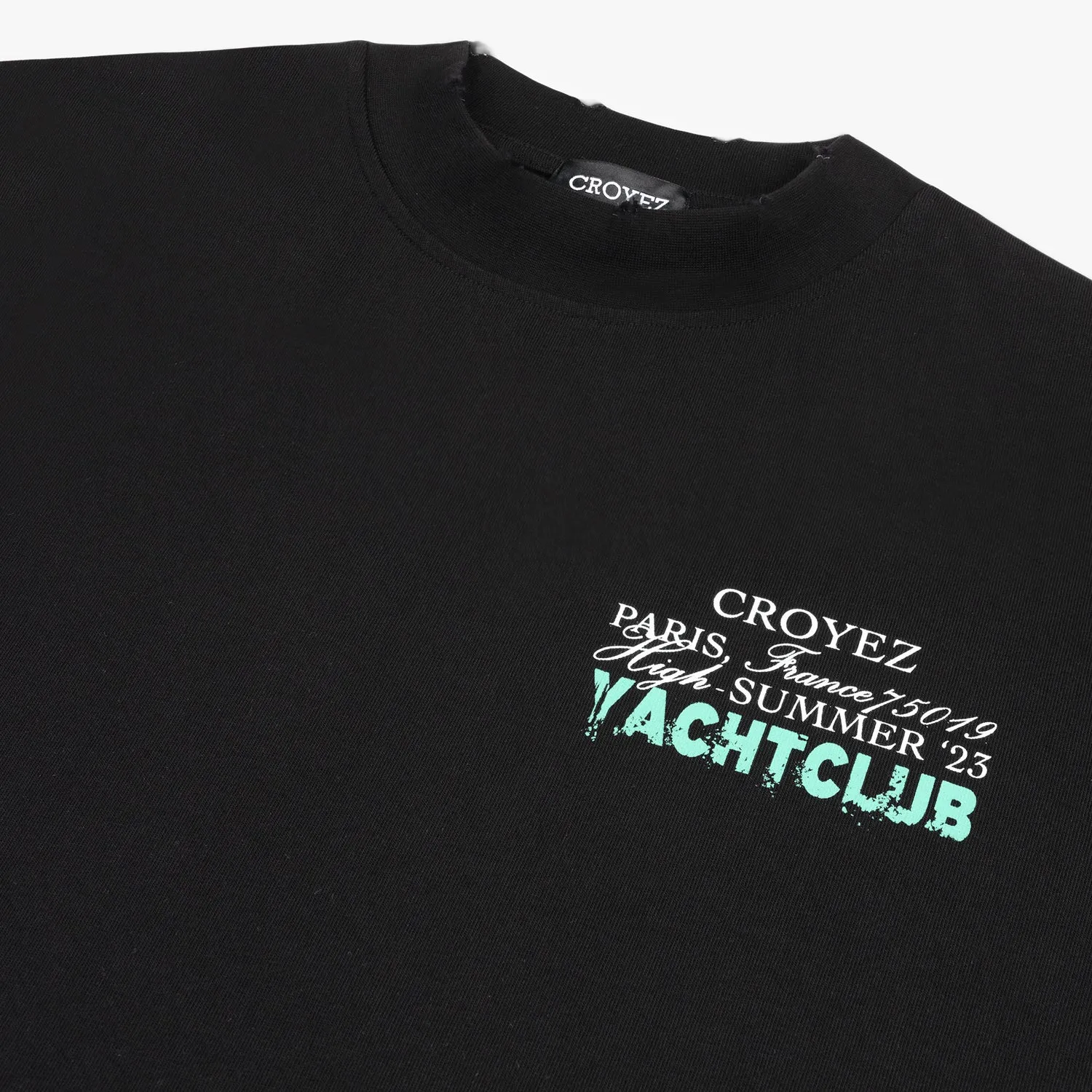 CROYEZ FONT T-SHIRT - BLACK/TEAL