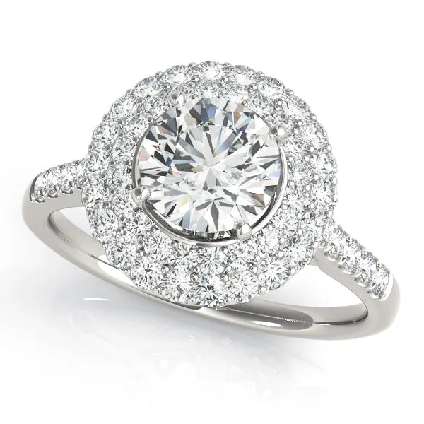 Diamond Double Halo Engagement Mounting