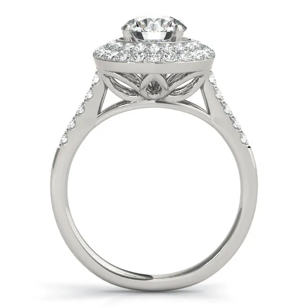 Diamond Double Halo Engagement Mounting