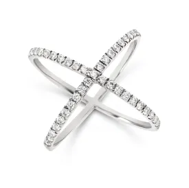 Diamond X Design Ring