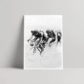 Gino Bartali  - Art print - Pasche Design