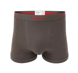 Grey/Red - Mens Boxer Shorts