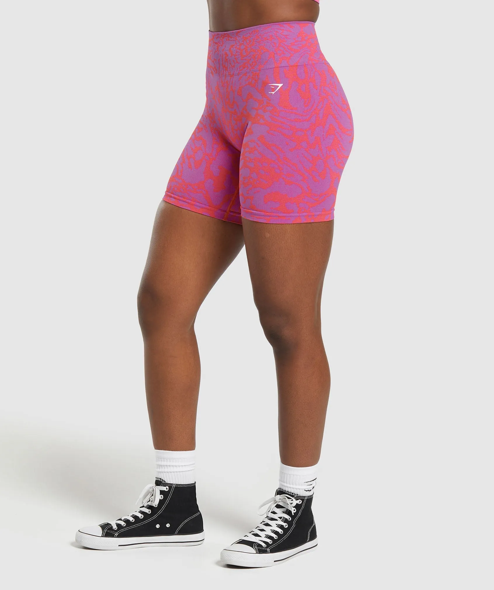 Gymshark Adapt Safari Tight Shorts - Shelly Pink/Fly Coral