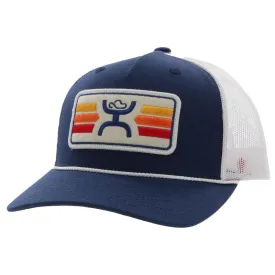 Hooey "SUNSET" NAVY/CREAM HAT