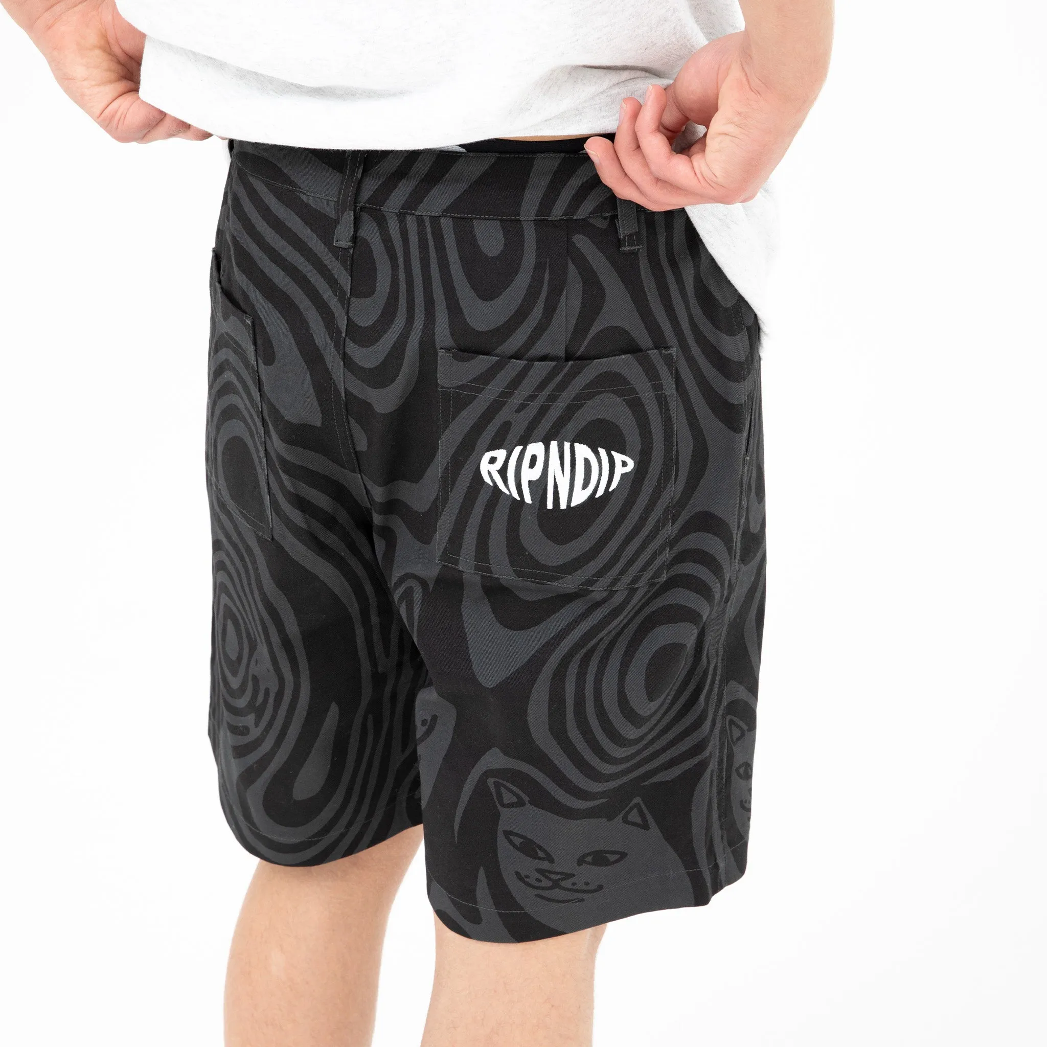 Hypnotic Cotton Twill Shorts (Black)