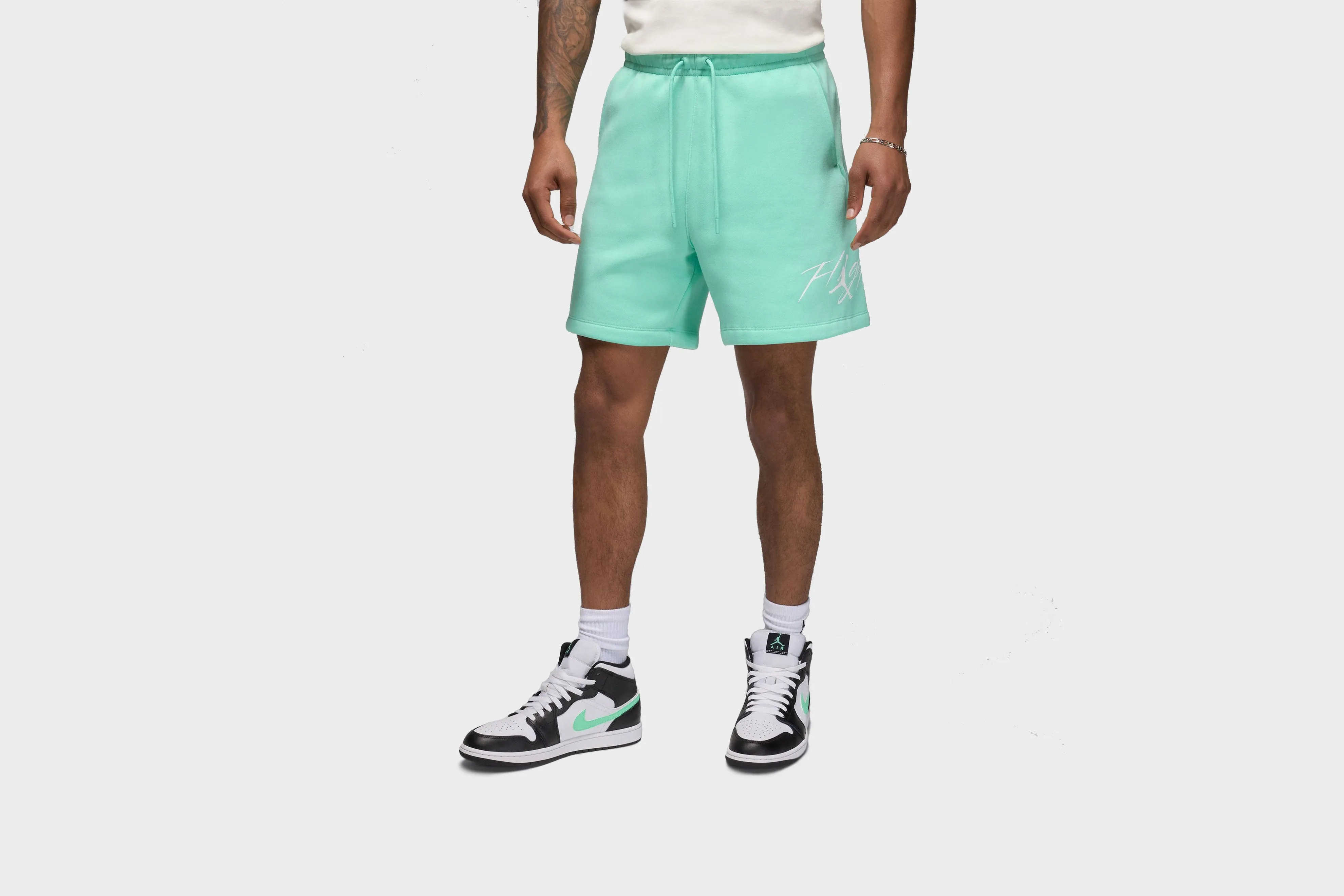 Jordan Brooklyn Fleece Shorts (Mint/White)