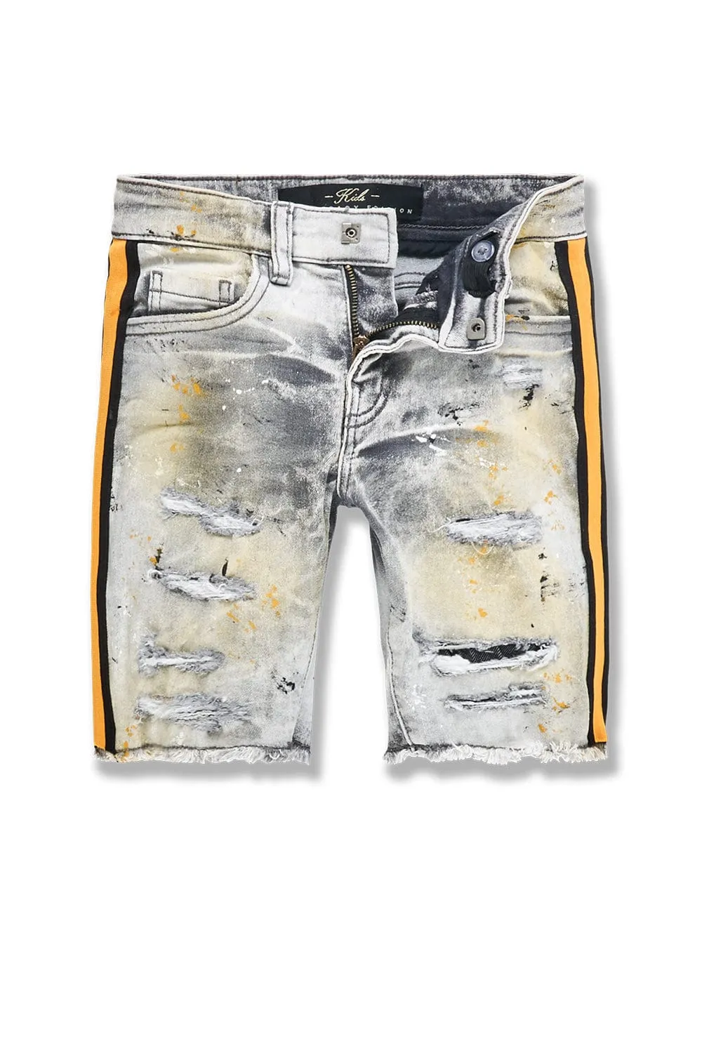 Kids Odyssey Striped Denim Shorts