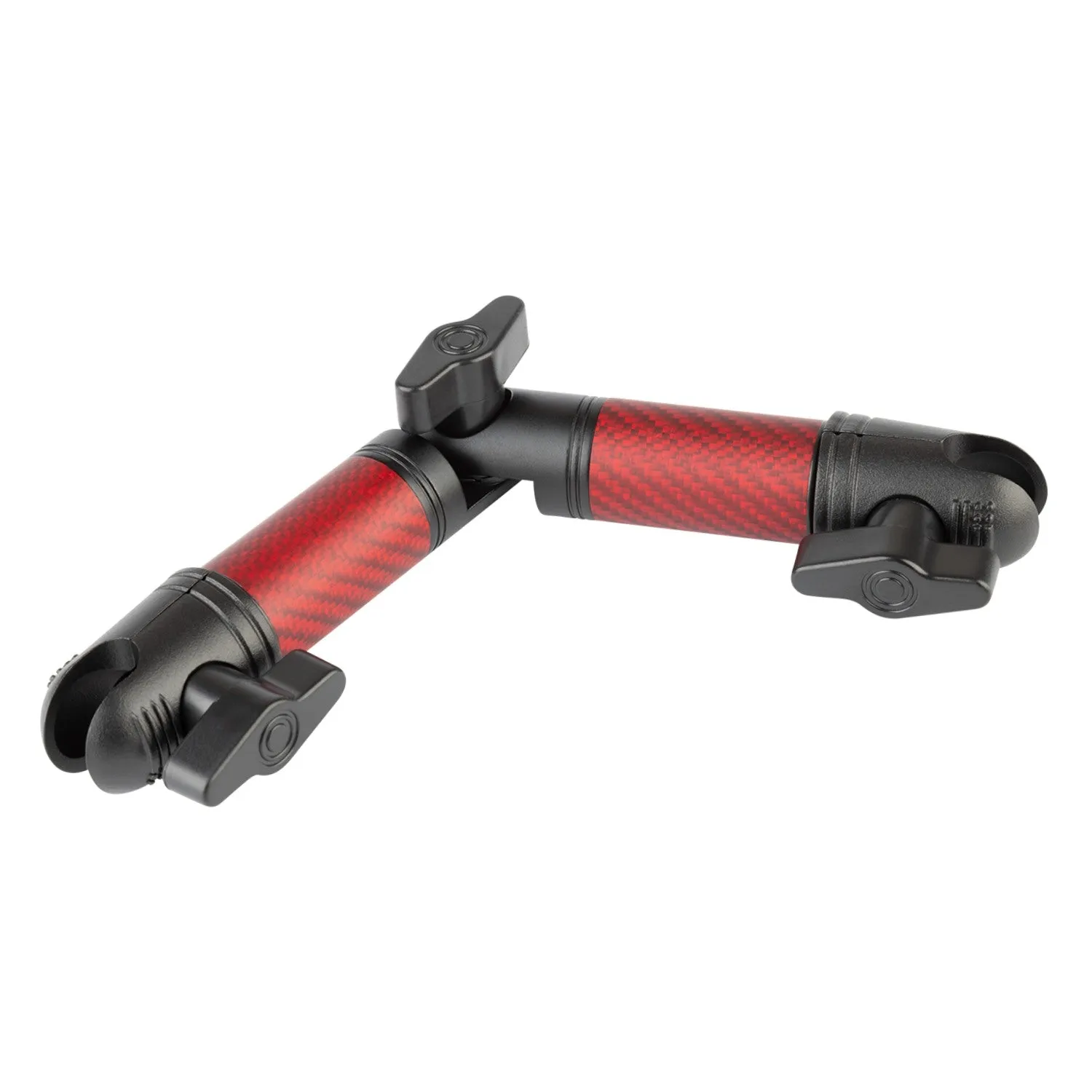 Matte Color Carbon Fiber Locking Adjustable Mounting Arms with Articulating Joint (various sizes)