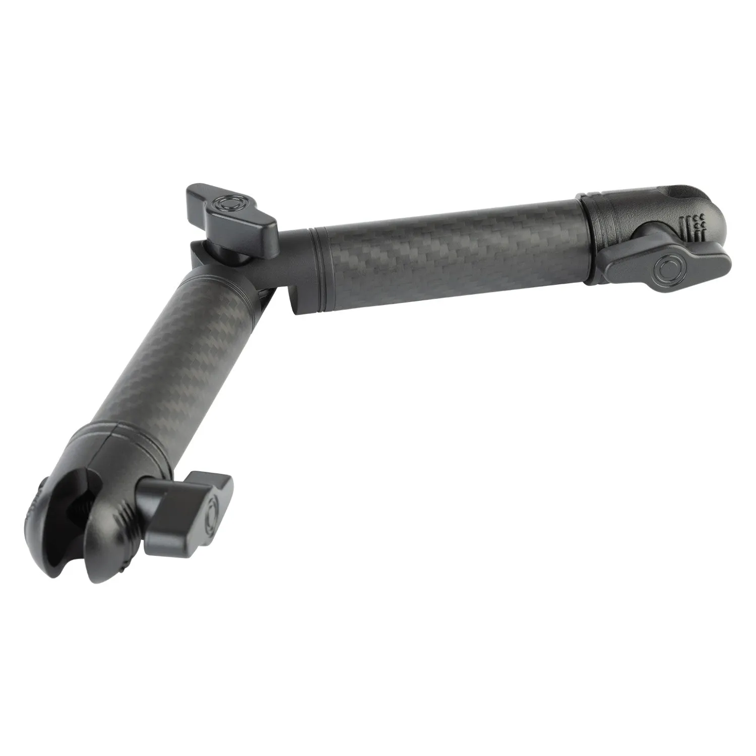 Matte Color Carbon Fiber Locking Adjustable Mounting Arms with Articulating Joint (various sizes)