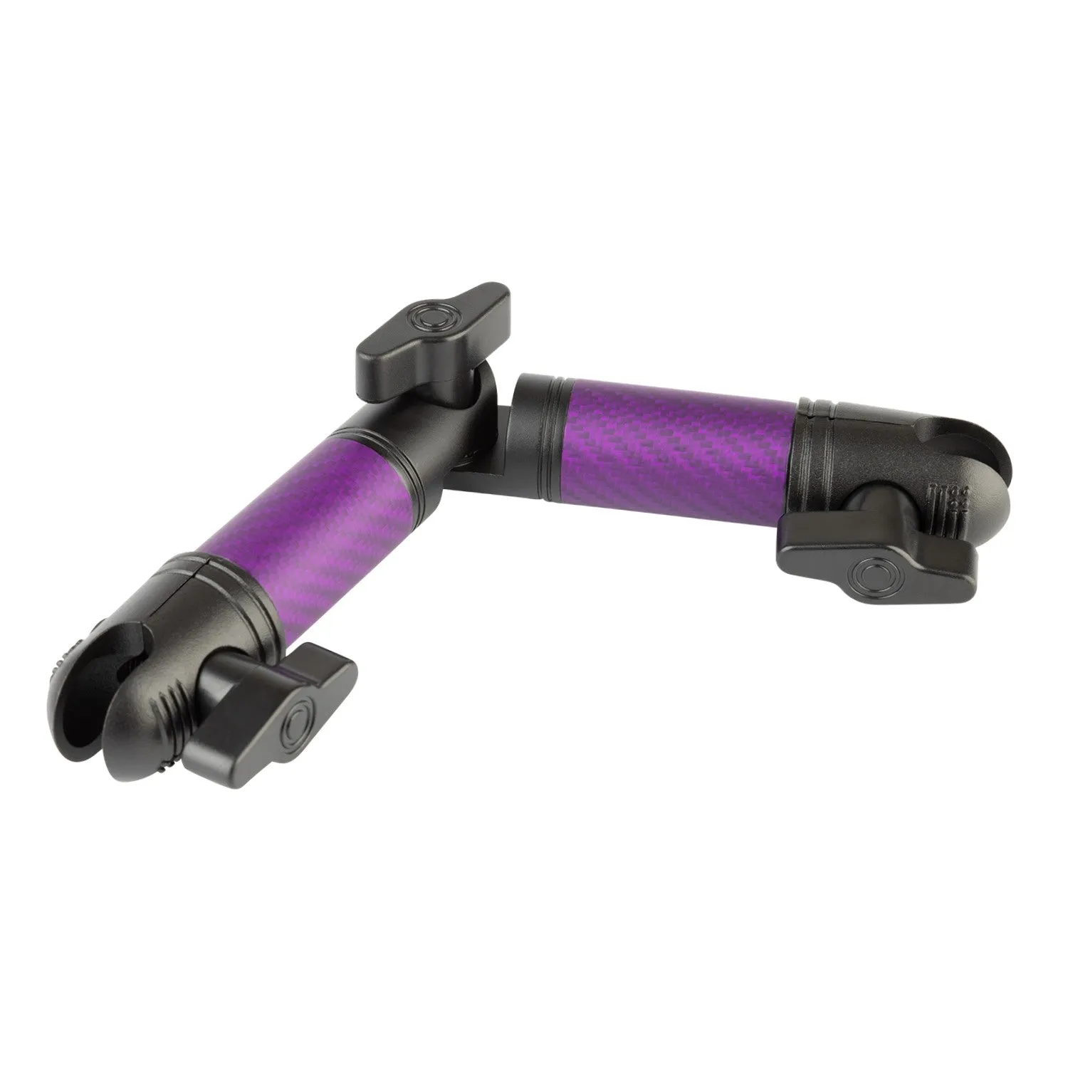 Matte Color Carbon Fiber Locking Adjustable Mounting Arms with Articulating Joint (various sizes)