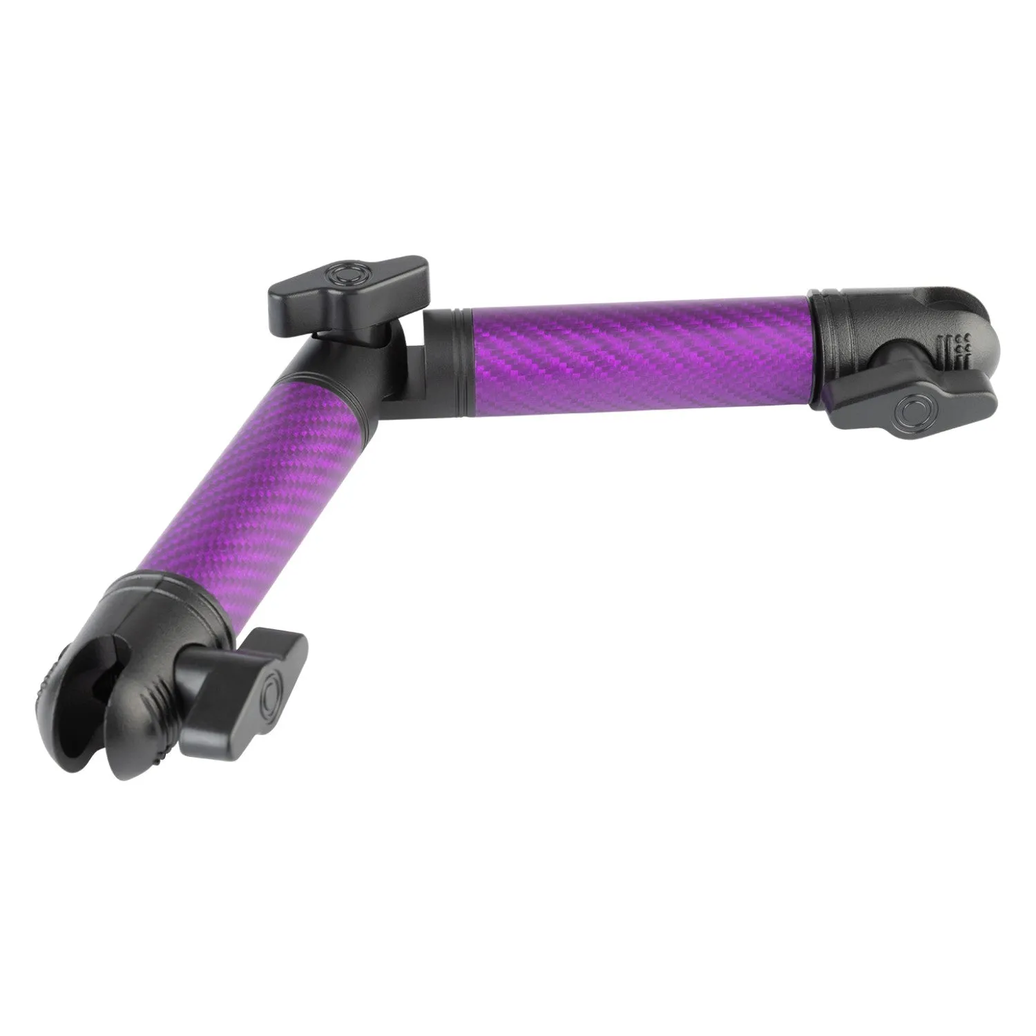 Matte Color Carbon Fiber Locking Adjustable Mounting Arms with Articulating Joint (various sizes)