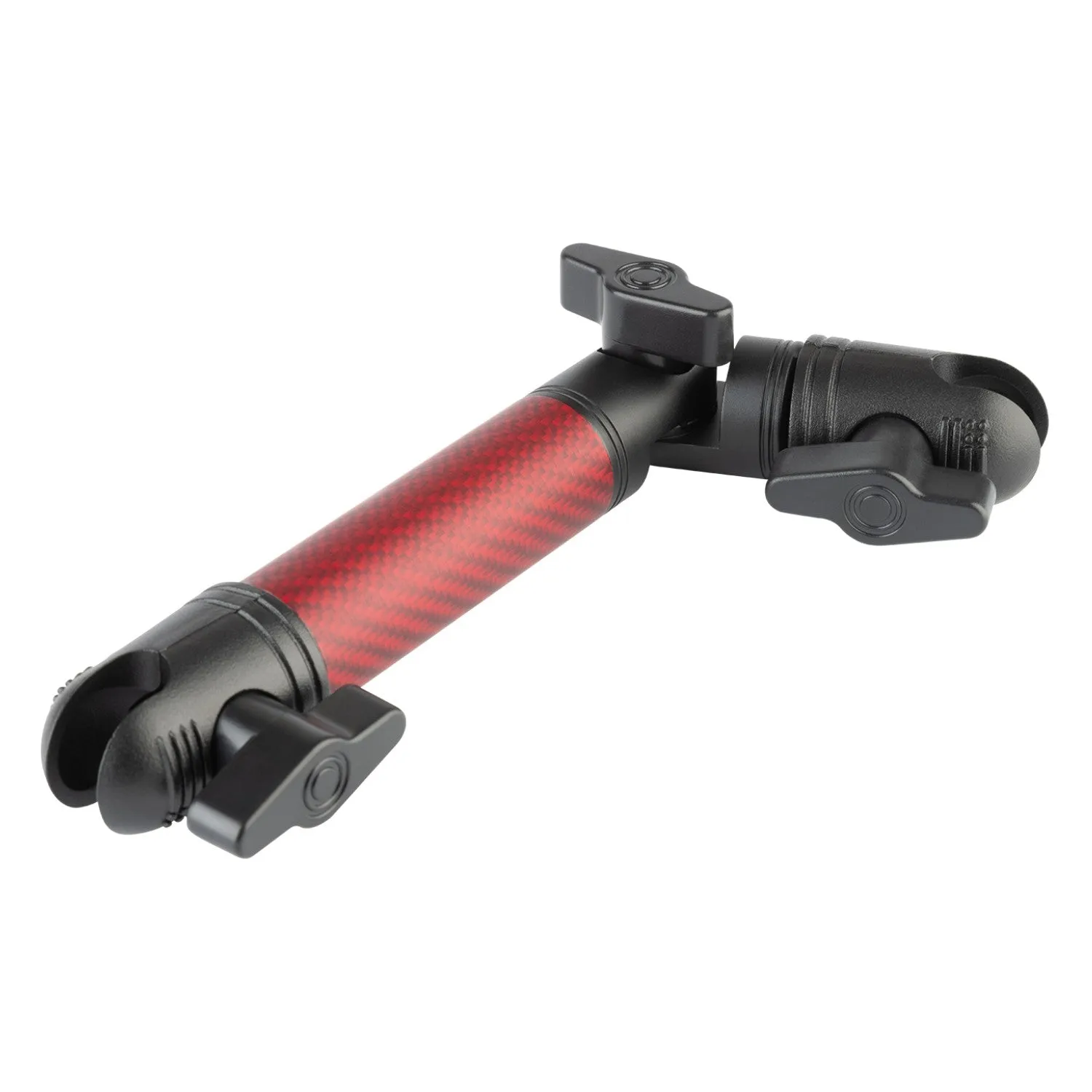 Matte Color Carbon Fiber Locking Adjustable Mounting Arms with Articulating Joint (various sizes)