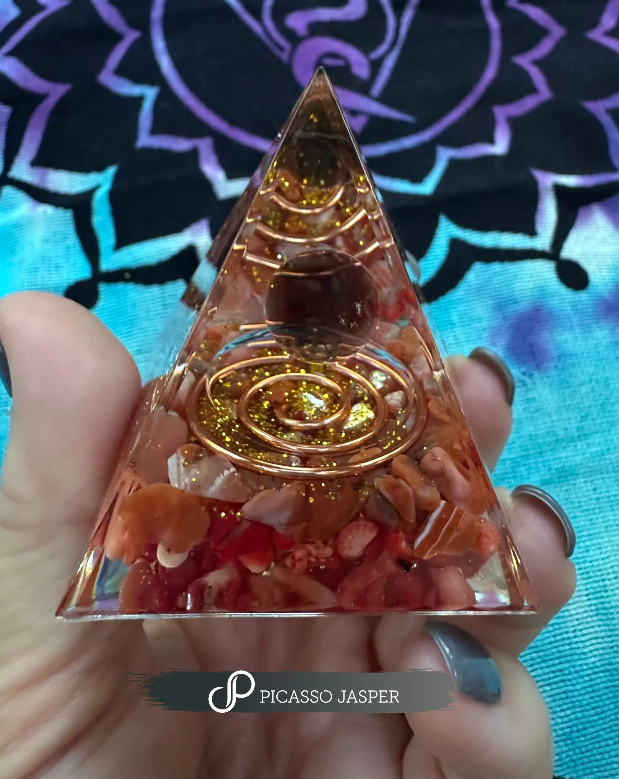 Orgone Crystal Pyramid: Gratitude Ritual Bundle