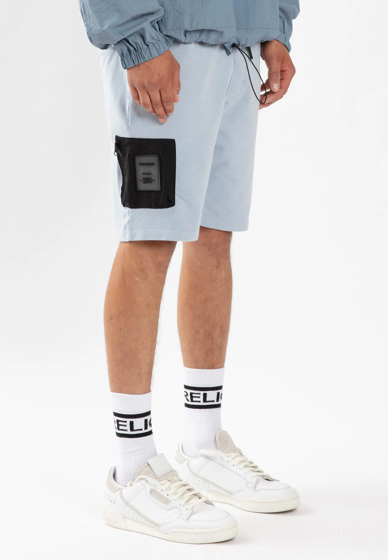 RECRUIT SHORTS WASHED ILLUSION BLUE