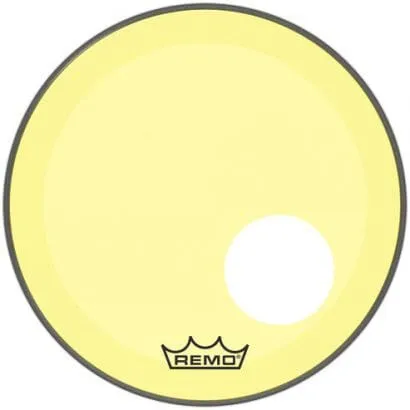 Remo 18" Powerstroke 3 Colortone Drum Head w/ Port, Yellow (P3-1318-CT-YEOH)