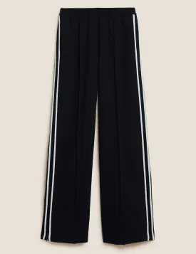 Side Stripe Wide Leg Trousers