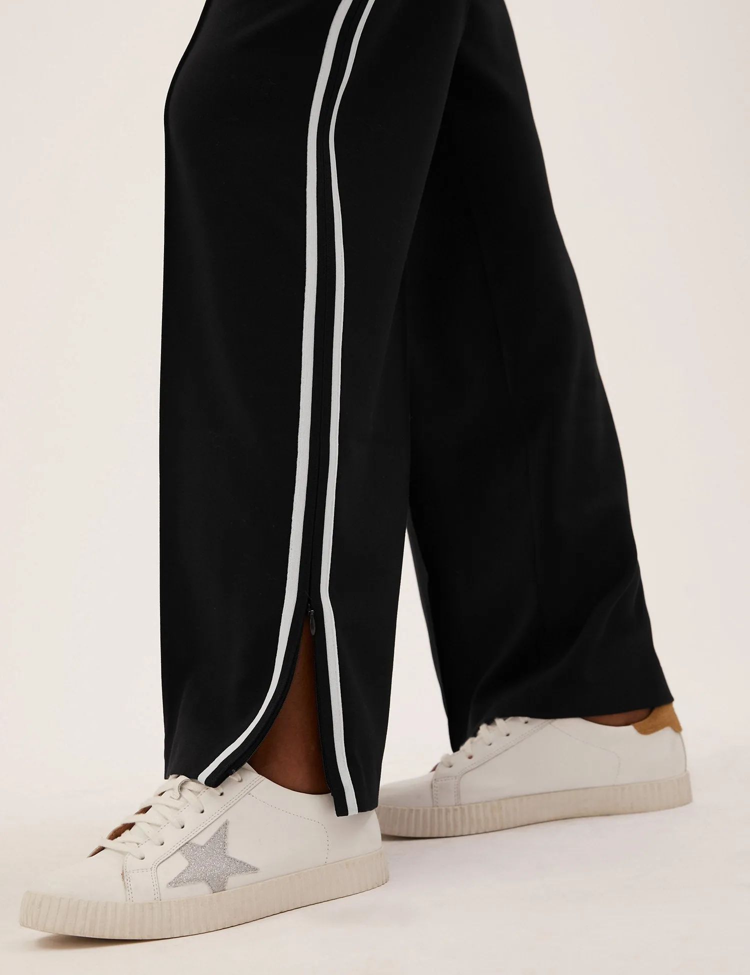 Side Stripe Wide Leg Trousers