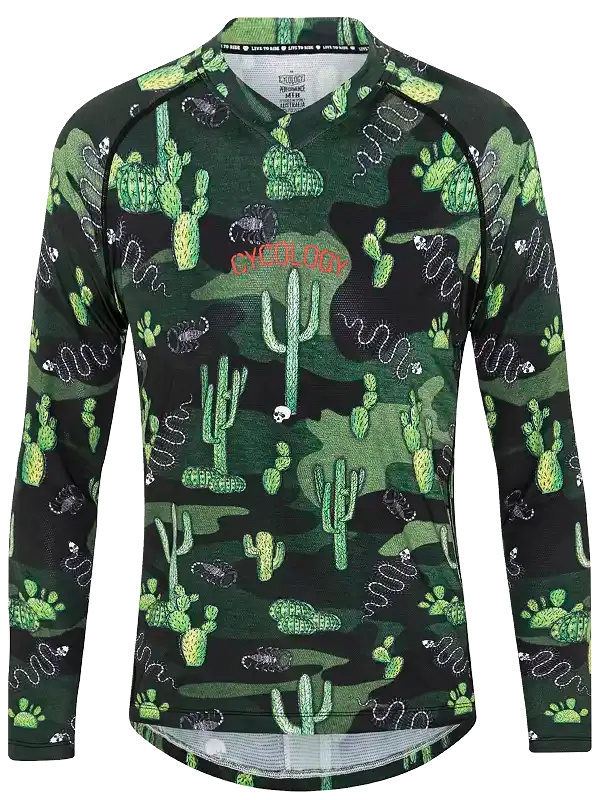 Totally Cactus Long Sleeve MTB Jersey